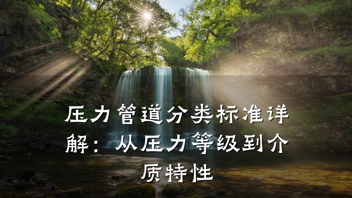 压力管道分类标准详解:从压力等级到介质特性
