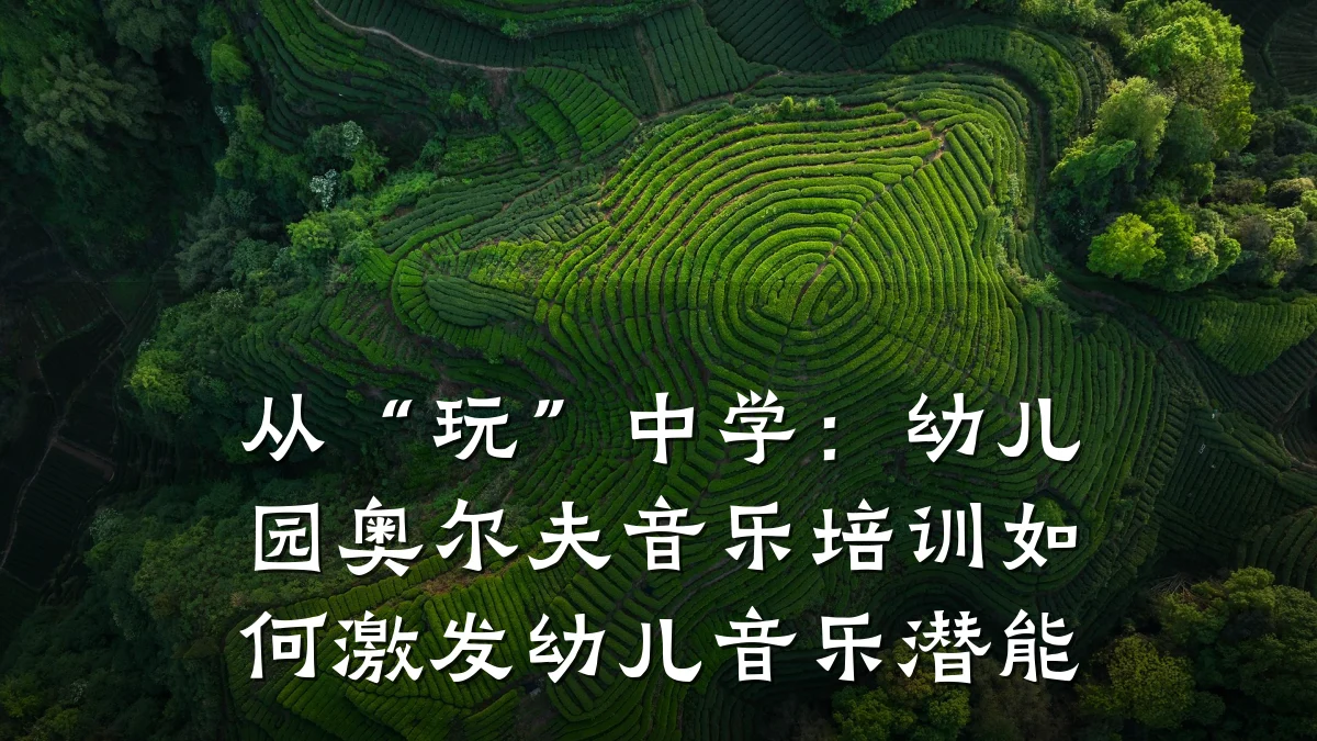 从“玩”中学：幼儿园奥尔夫音乐培训如何激发幼儿音乐潜能