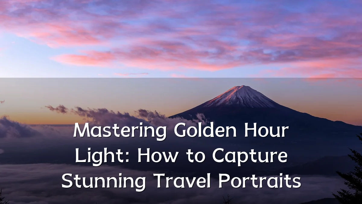 Mastering Golden Hour Light: How to Capture Stunning Travel Portraits