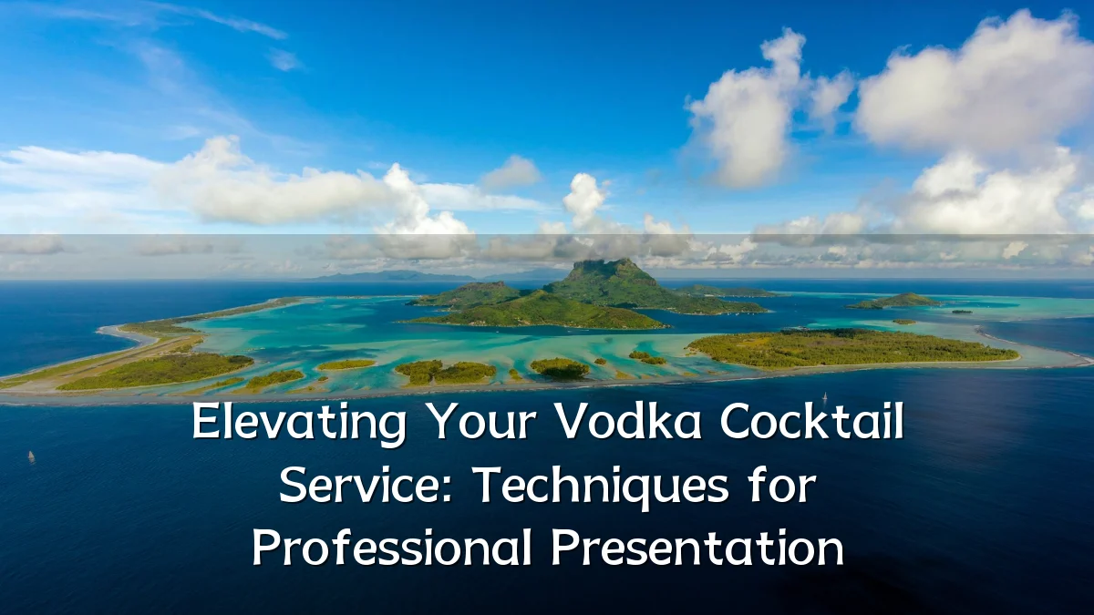 Elevating Your Vodka Cocktail Service: Techniques for Professional Presentation