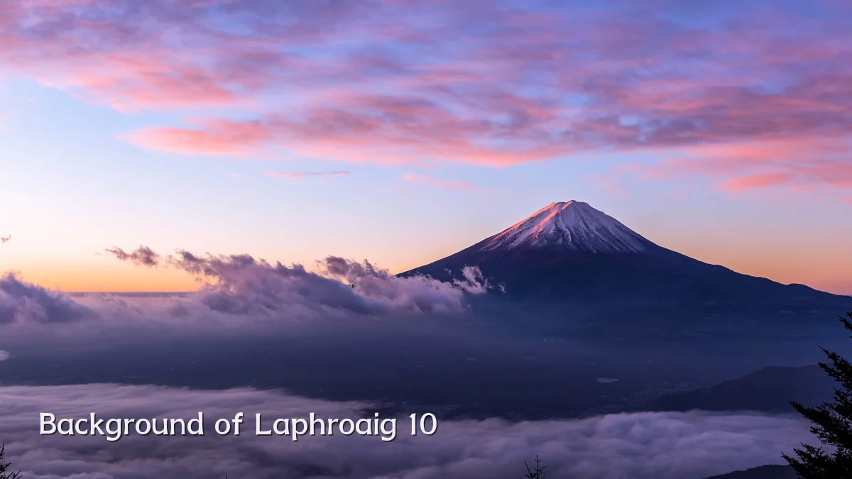 Background of Laphroaig 10