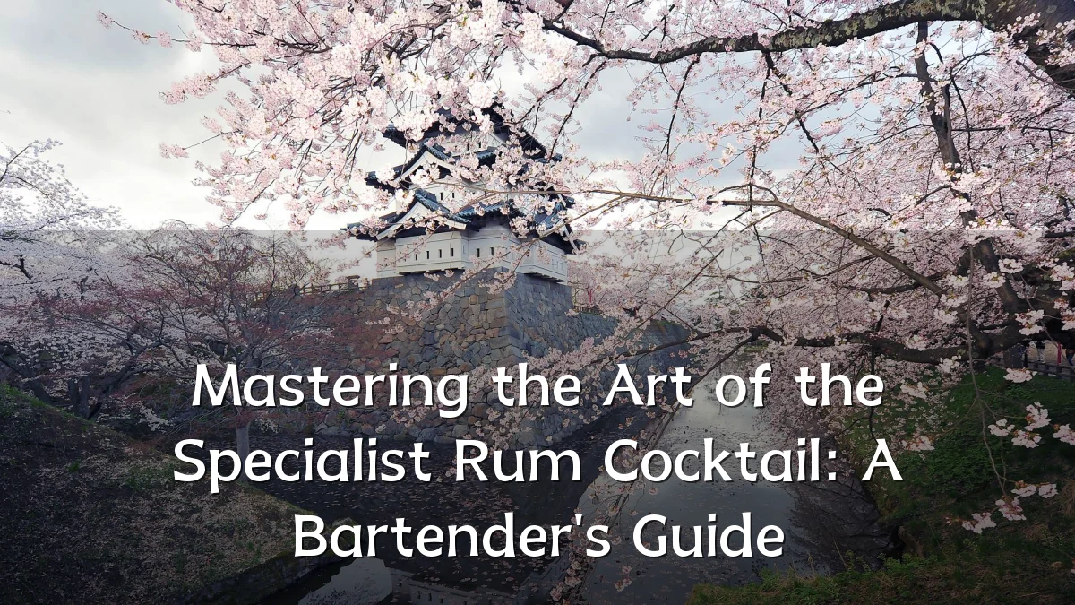 Mastering the Art of the Specialist Rum Cocktail: A Bartender's Guide