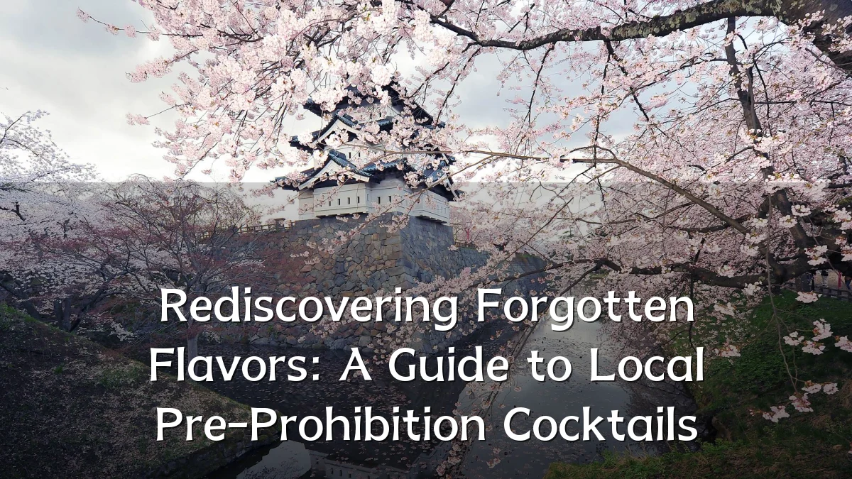 Rediscovering Forgotten Flavors: A Guide to Local Pre-Prohibition Cocktails