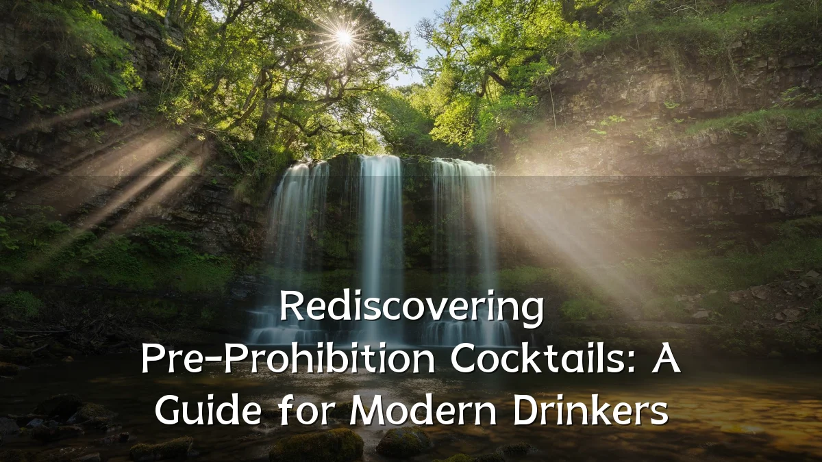 Rediscovering Pre-Prohibition Cocktails: A Guide for Modern Drinkers