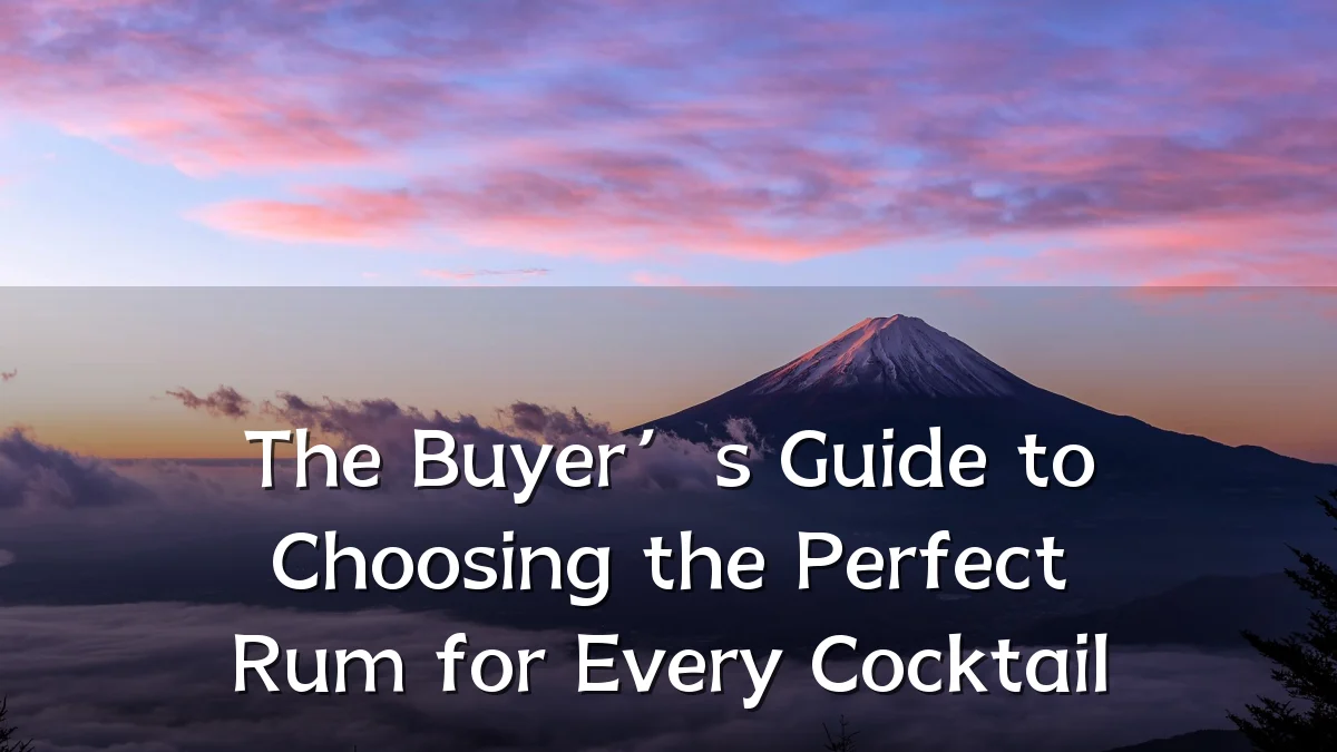 The Buyer’s Guide to Choosing the Perfect Rum for Every Cocktail