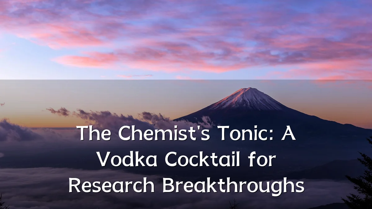 The Chemist's Tonic: A Vodka Cocktail for Research Breakthroughs