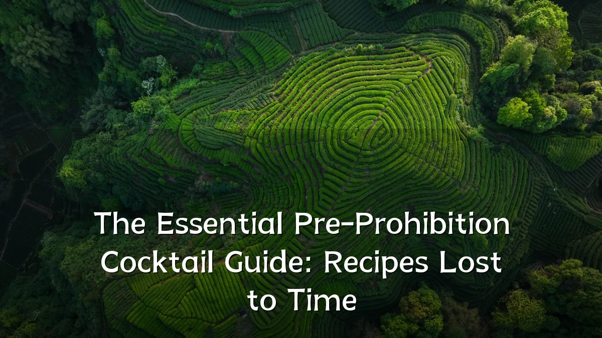The Essential Pre-Prohibition Cocktail Guide: Recipes Lost to Time