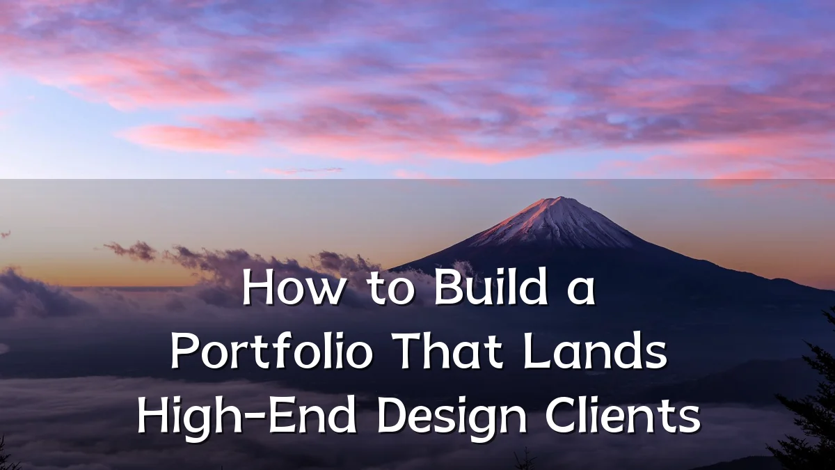 How to Build a Portfolio That Lands High-End Design Clients
