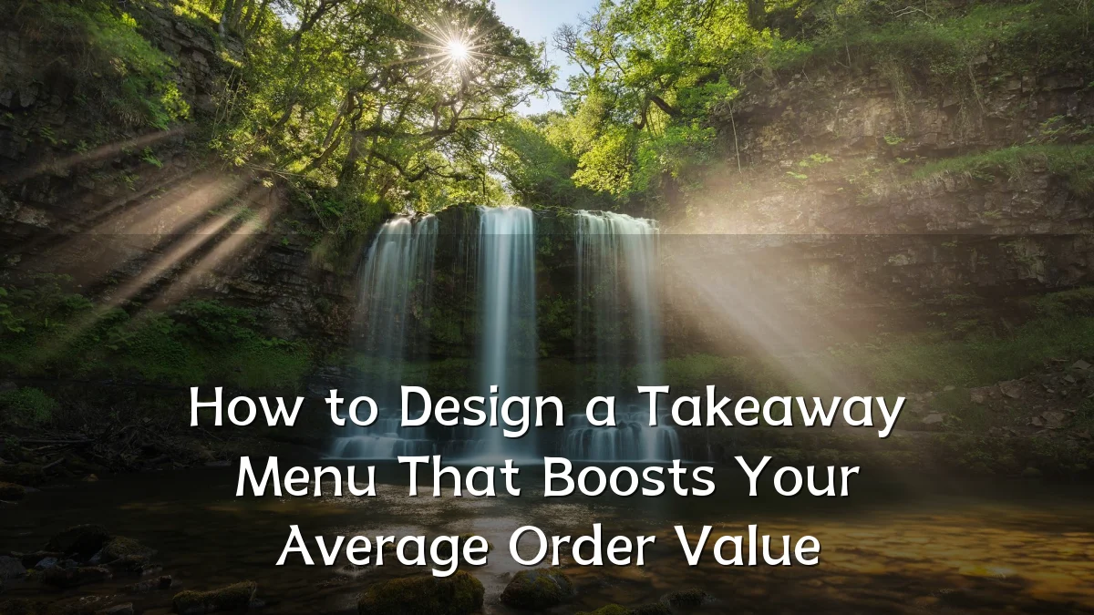How to Design a Takeaway Menu That Boosts Your Average Order Value